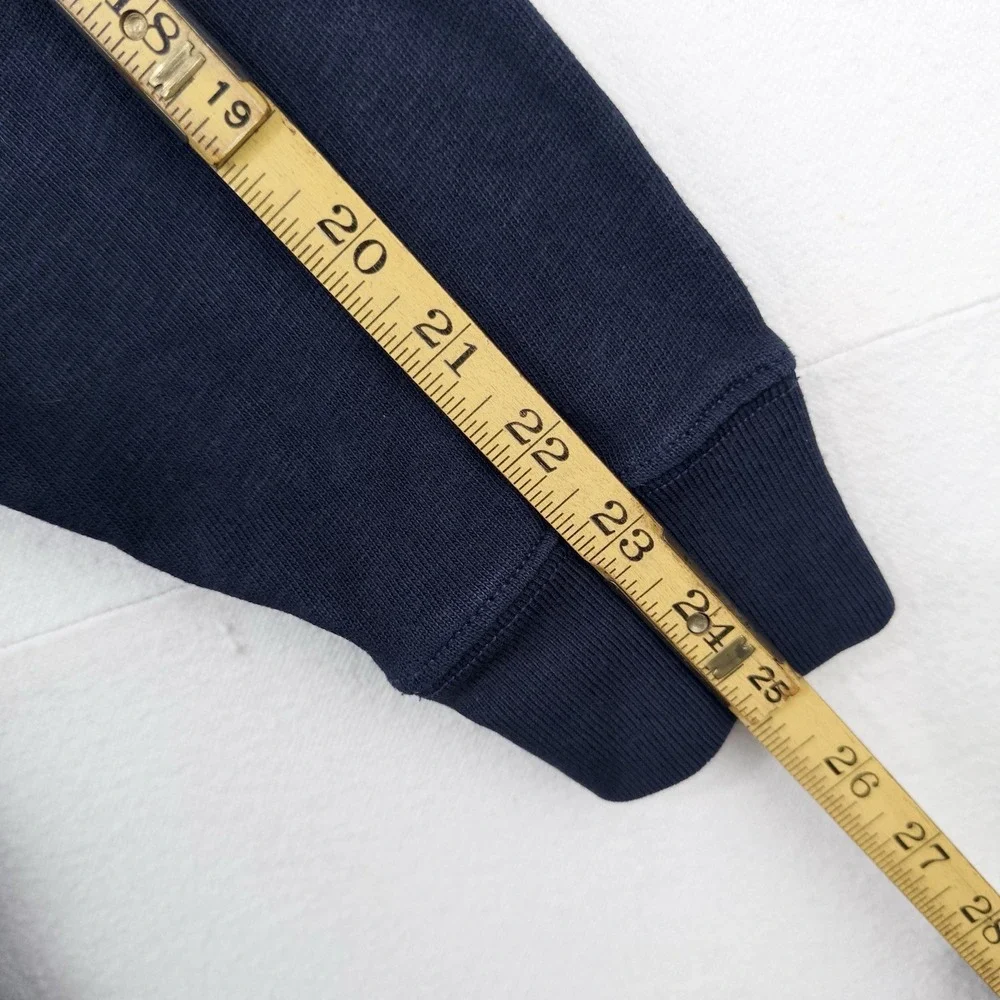 Polo Ralph Lauren Mens Long Sleeve Rugby Shirt Men's 2XB Navy Blue White Collar